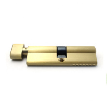 70mm euro profile brass security door cylinder lock